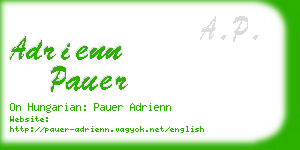 adrienn pauer business card